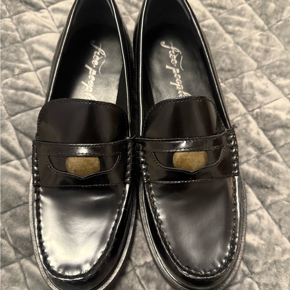 Black Leather Loafers